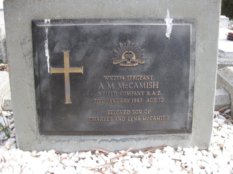 Arthur Maxwell MCCAMISH gravestone