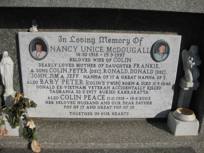 Donald McDOUGALL gravestone