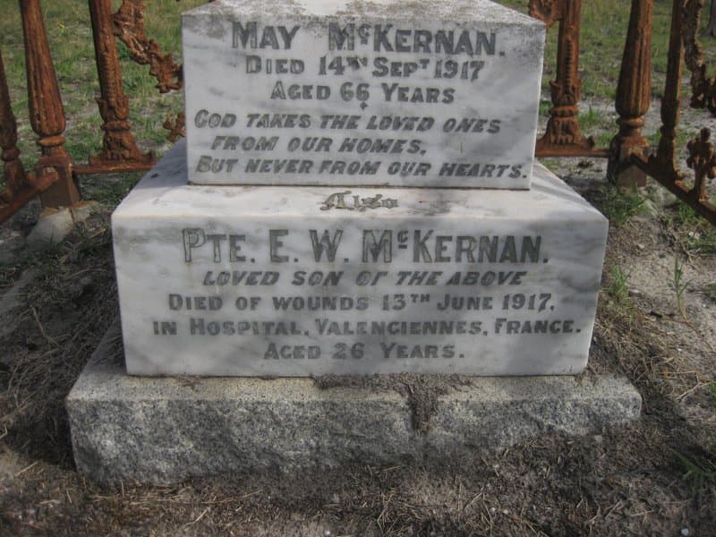 Edward Walter MCKERNAN gravestone