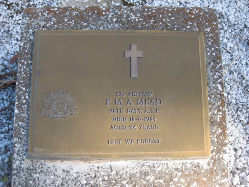 Francis Mark Andrew MEAD gravestone
