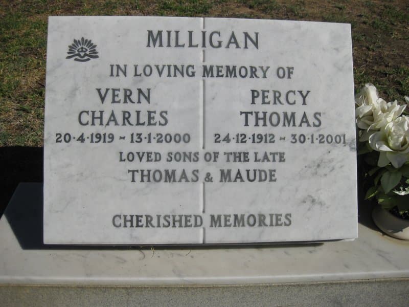 Vern Charles MILLIGAN gravestone