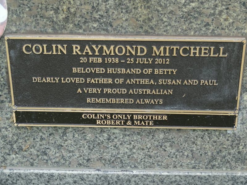 Colin Raymond MITCHELL gravestone