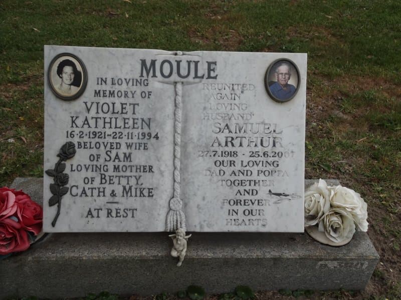 Samuel Arthur MOULE gravestone