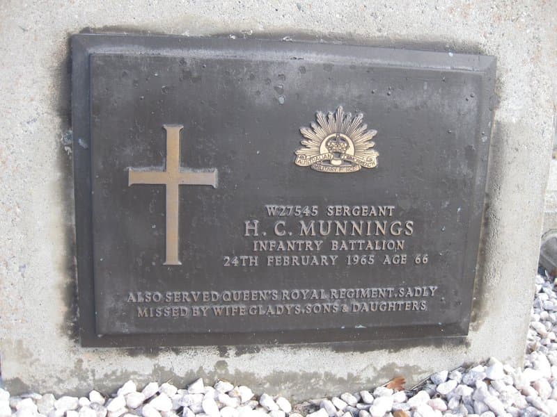 Herbert Cyril MUNNINGS gravestone