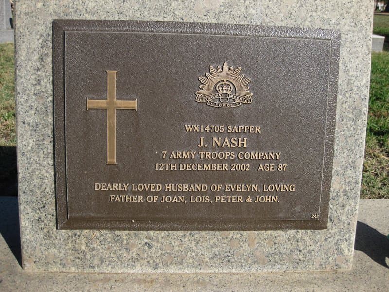Jack NASH gravestone