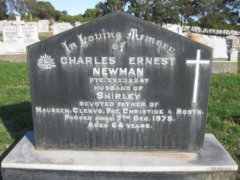 Charles Ernest NEWMAN gravestone