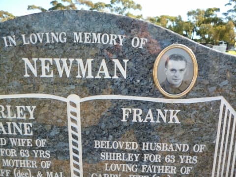 Frank NEWMAN gravestone