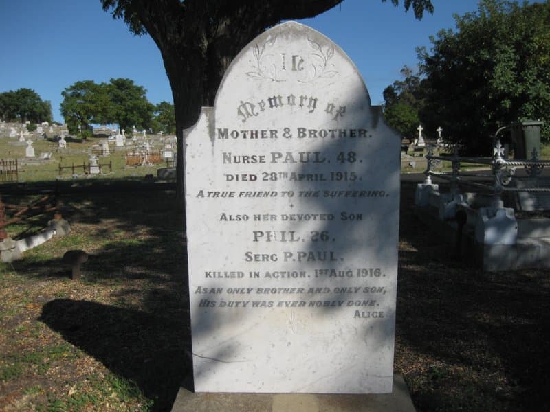 Philip Reynolds PAUL gravestone