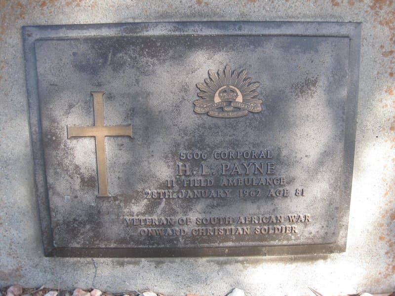 Harry Lewis PAYNE gravestone