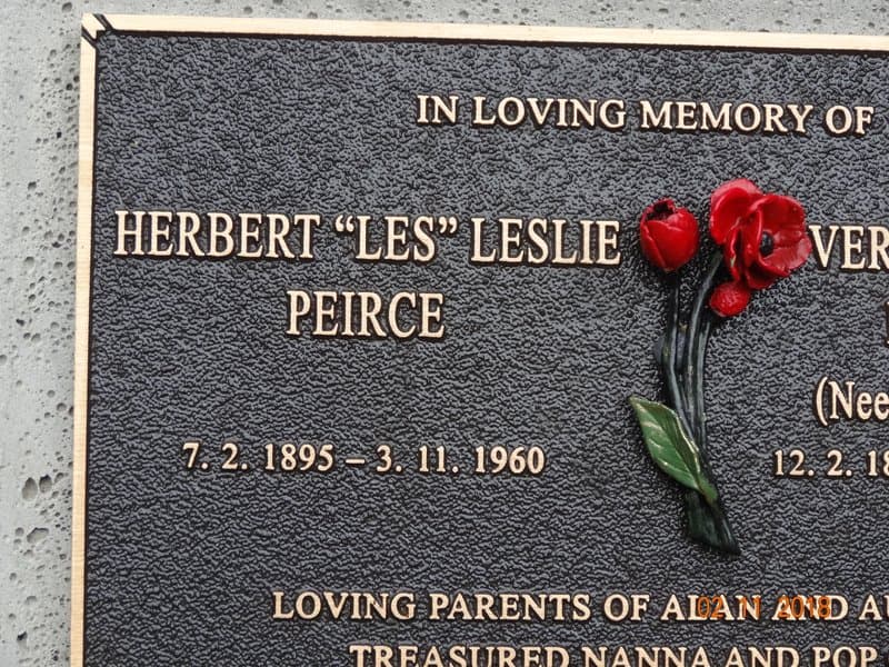 Herbert Leslie PEIRCE gravestone