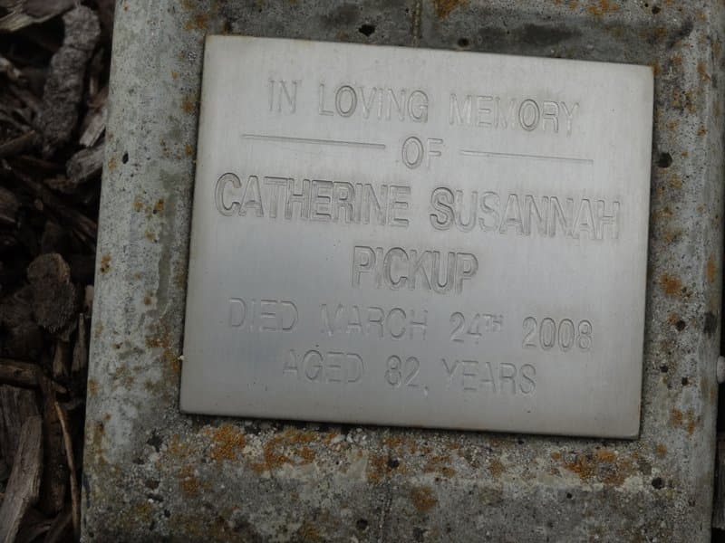 Catherine Susannah PICKUP gravestone