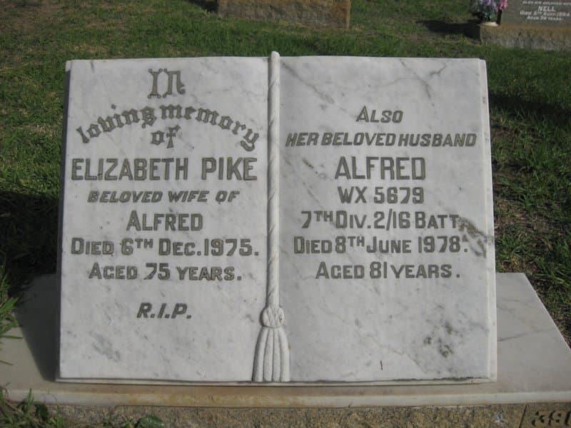Alfred PIKE gravestone
