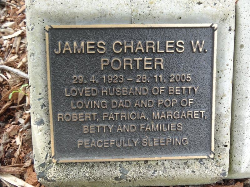 James Charles William PORTER gravestone