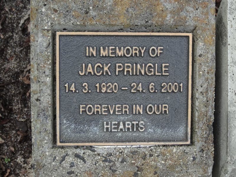 Jack PRINGLE gravestone