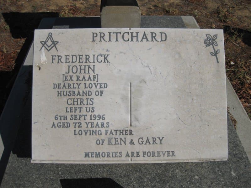 Frederick John Albert PRITCHARD gravestone
