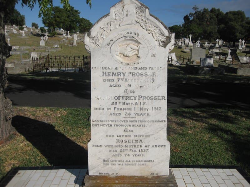 Geoffrey PROSSER gravestone