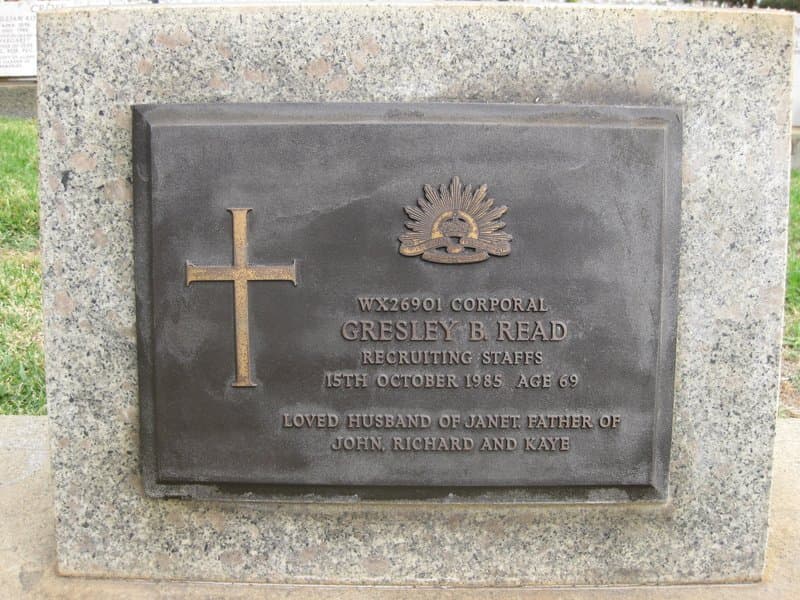 Gresley Byers READ gravestone