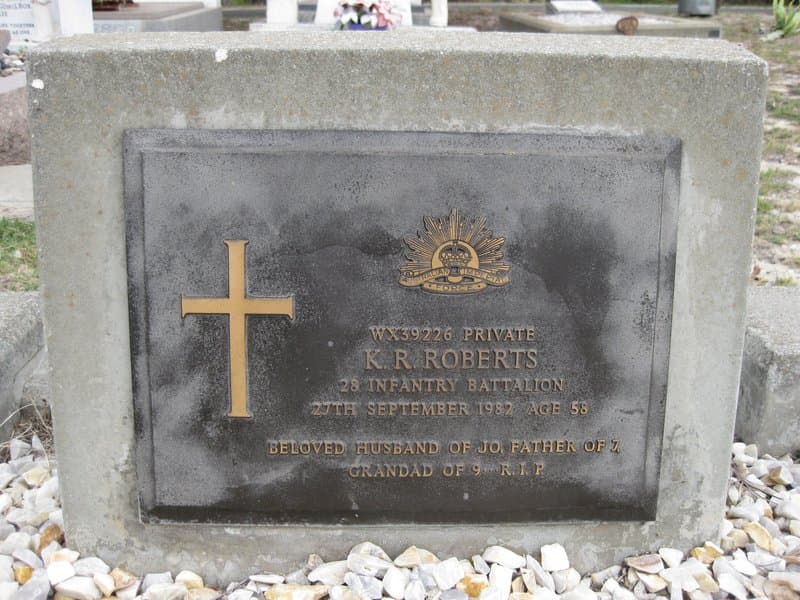 Kenneth Richard ROBERTS gravestone
