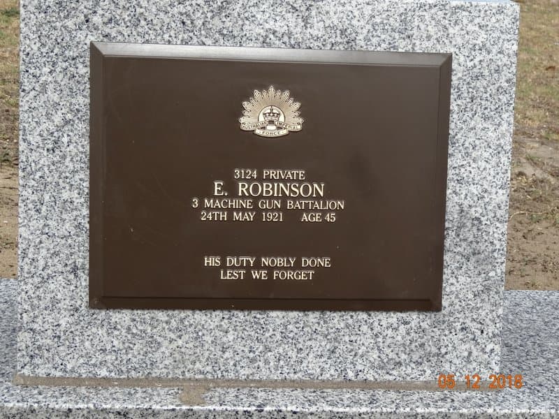 Edward ROBINSON gravestone