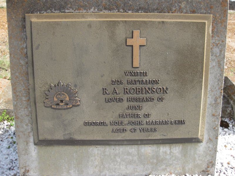 Roy Amos ROBINSON gravestone