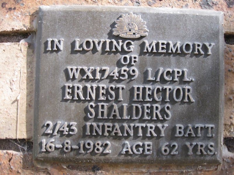 Ernest Hector SHALDERS gravestone