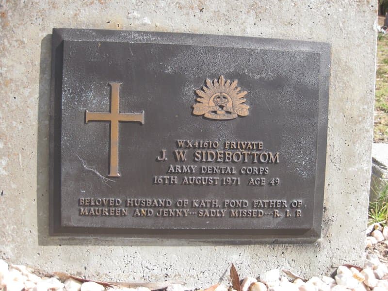 James Wilfred SIDEBOTTOM gravestone