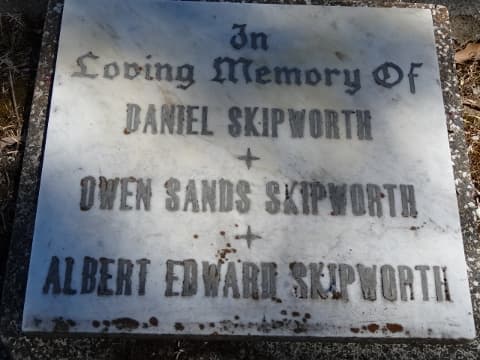Owen Sands SKIPWORTH gravestone