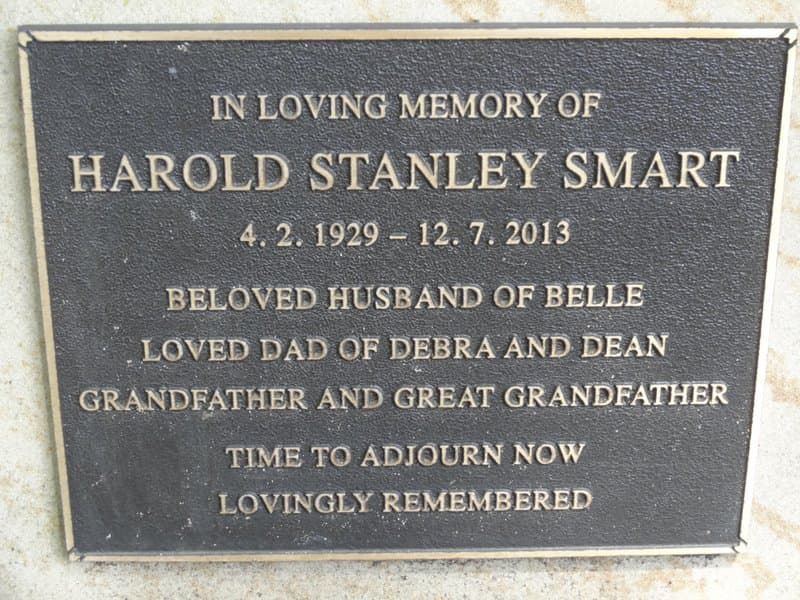 Harold Stanley SMART gravestone