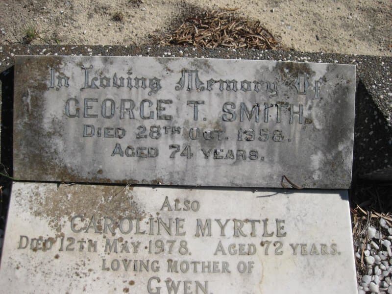 George Charles SMITH gravestone photograph 2