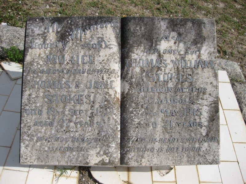 Thomas William STOKES gravestone
