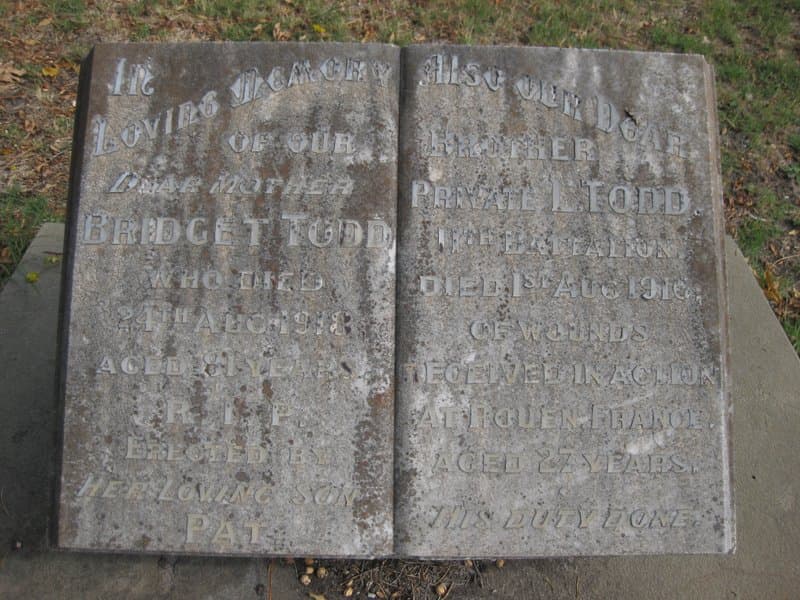 Levi TODD gravestone