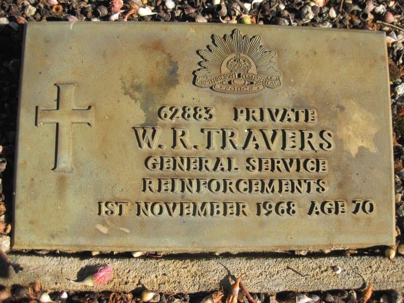 William Roy TRAVERS gravestone