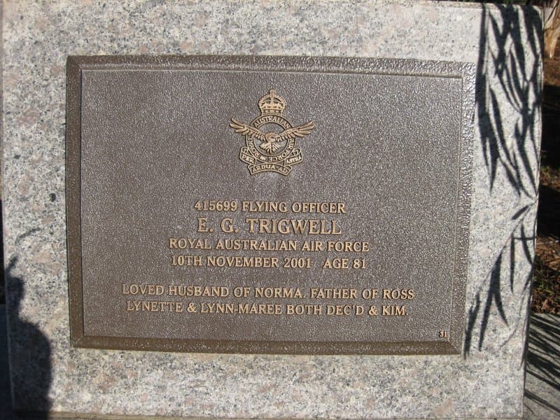 Eric George TRIGWELL gravestone