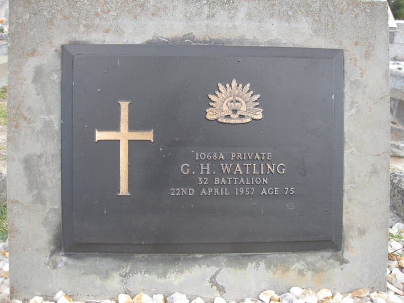 George Herbert WATLING gravestone