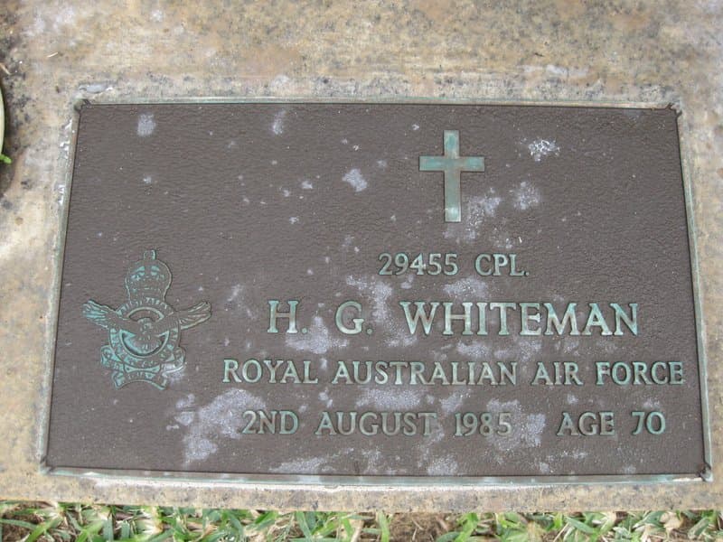 Harold Gladstone WHITEMAN gravestone
