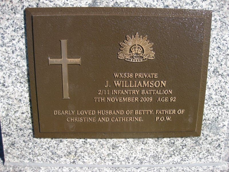 John WILLIAMSON gravestone