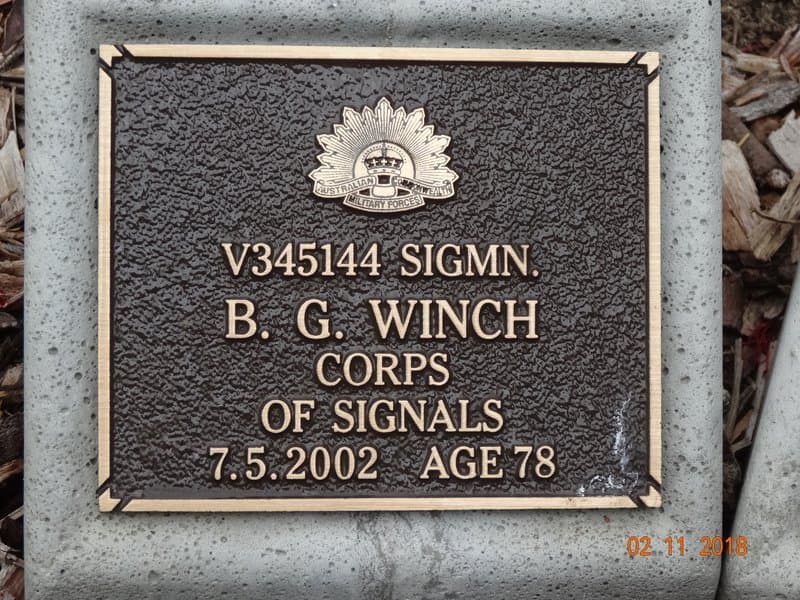 Beryl Grace WINCH gravestone