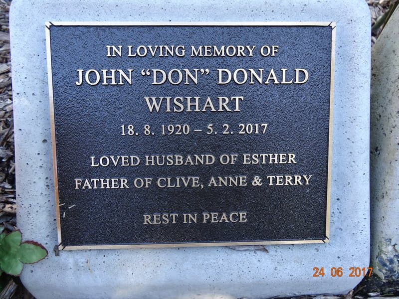 John Donald " Don " WISHART gravestone