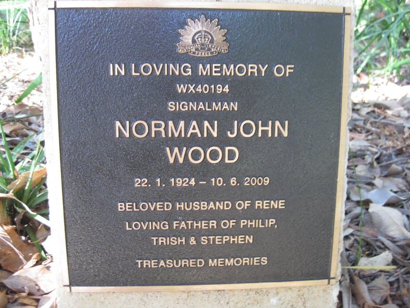 Norman John WOOD gravestone