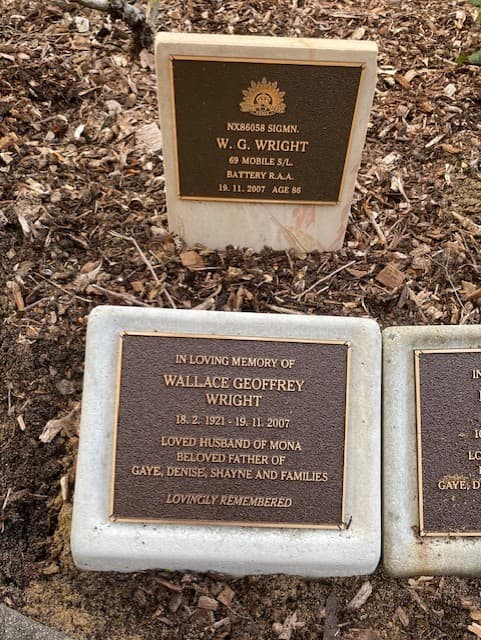 Wallace Geoffrey WRIGHT gravestone