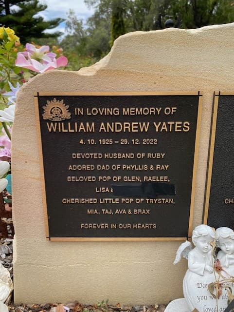 William Andrew YATES gravestone