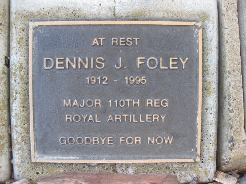 Dennis Joseph FOLEY gravestone photograph 1