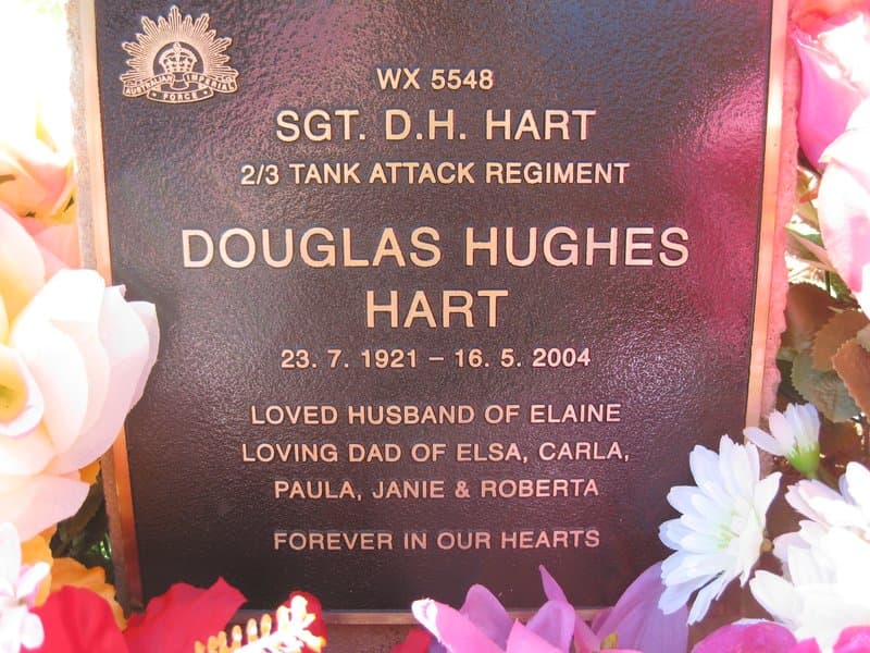 Douglas Hughes HART gravestone photograph 2