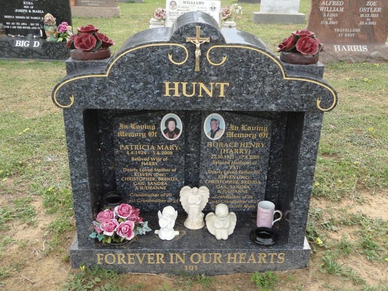 Horace Henry HUNT gravestone photograph 2