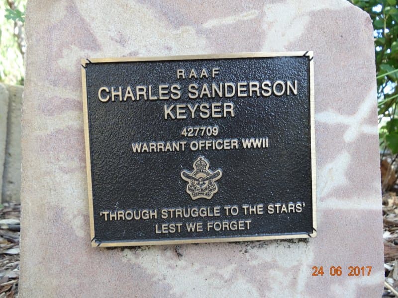 Charles Sanderson KEYSER gravestone photograph 1