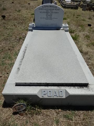 Lewis Alexander POAD gravestone photograph 2