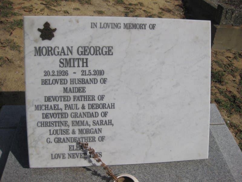 Matthew Frederick SMITH gravestone photograph 2