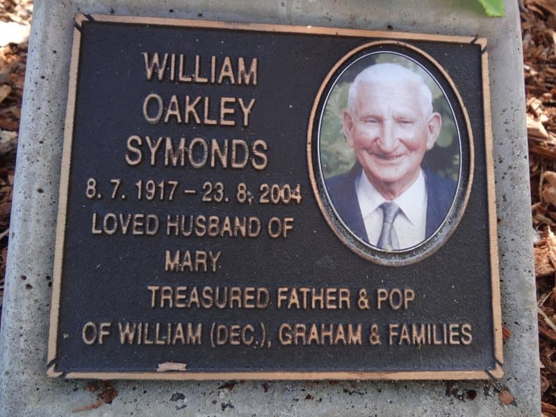 William Oakley SYMONDS gravestone photograph 1